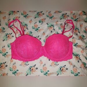 Pink Victoria Secret, Multi-Way, Push-Up, 34C, Bright Pink